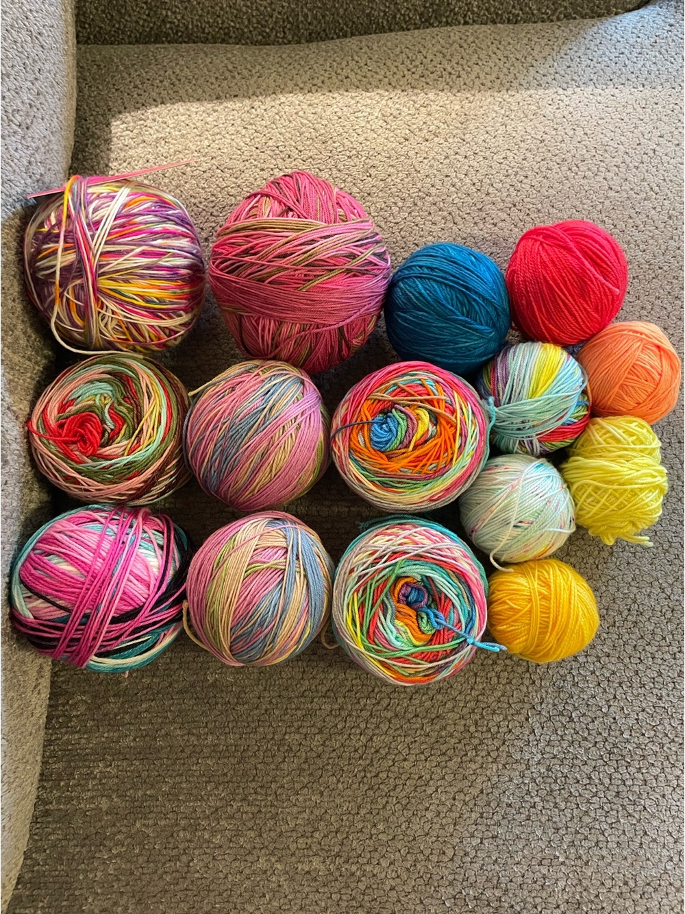 Superwash Merino Wool & Nylon Fingering Weight Yarn 15 Spools Included